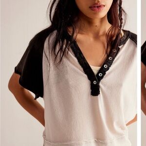 NWT free people closed eye Henley XS